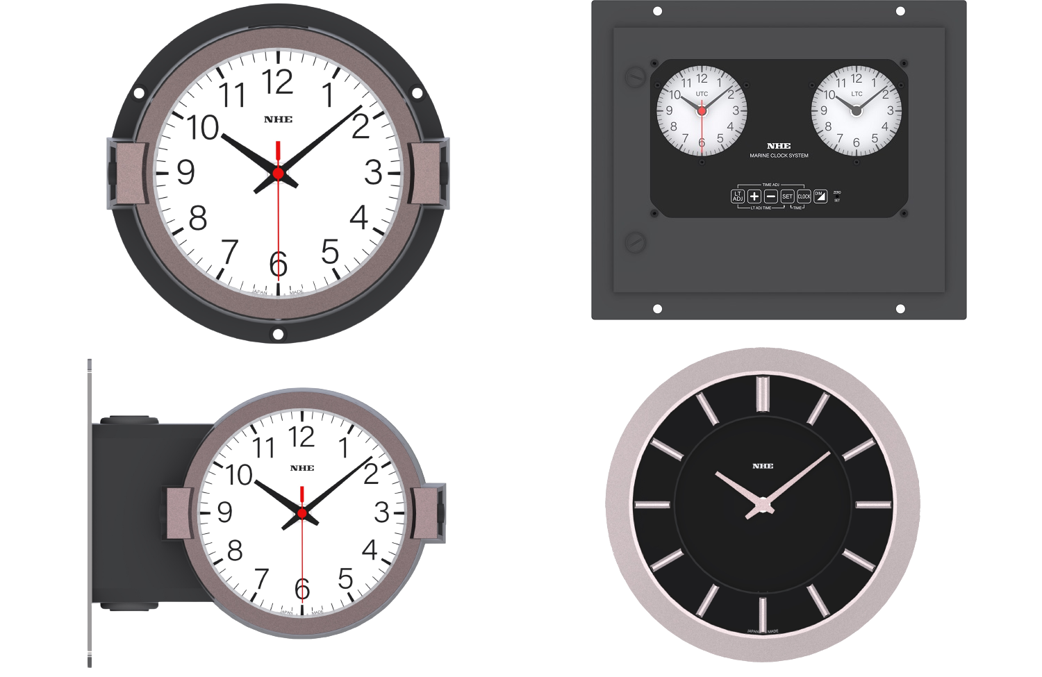 日本舶用エレクトロニクス株式会社 船舶時計 バス時計 防塵防水時計 